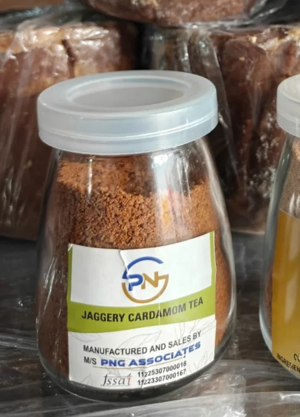 Actual PNG Associates jaggery cardamom tea premix sample