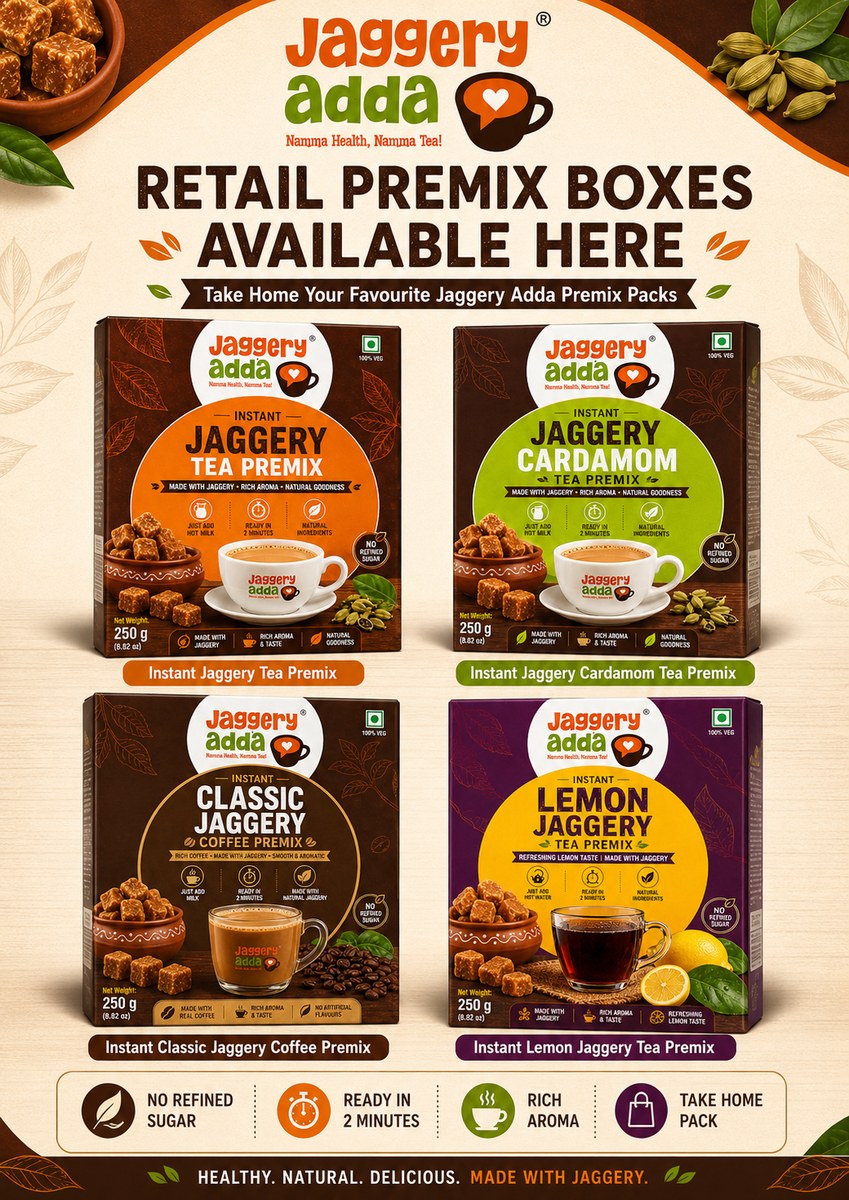 Jaggery Adda retail premix product range